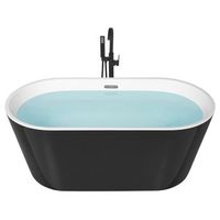 banera de acrilico negro plateado blanco 170 cm sanitario independiente havana