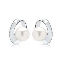 pendientes de filigrana de plata 925 con perla