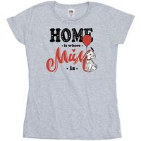 dessins animes camiseta home is where mum is para mujer