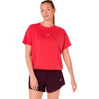 asics nagino  camiseta de running - rojo