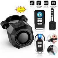 extractme 110db alarma de bicicleta inalambrico usb carga alarma de vibracion de bicicleta ipx5 impermeable motocicleta scooter sistema de alarma antirrobo