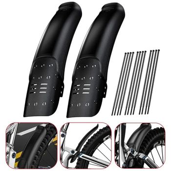 Juego de 2 Guardabarros ENLEE para Bicicleta de Montaña, Carcasa Rígida, Guardabarros Delantero y Trasero, Duraderos, Accesorios para Ciclismo