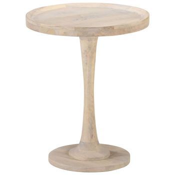 Mesa Auxiliar De Madera Maciza De Mango Ø60x75 Cm Vidaxl