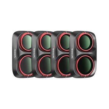 Freewell Kit de 4 filtros, opciones en blanco y negro, filtros ND, ND/PL, LPR, Glow Mist, CPL para DJI Osmo Pocket 4P y Xtra Muse 2 Pro
