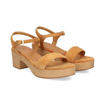 Unisa Sandalias Con Plataforma Mujer - Marrón Talla 37