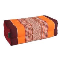 standard - cojin zafu estandar para yoga y meditacion - kapok 100 natural de alta densidad - comodidad y firmeza - estabilidad al sentarse - naranja burdeos - x1
