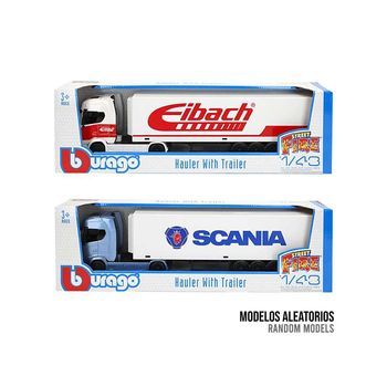 Burago Camion Scania 770s Con Remolque Escala 1:43 - Modelos Surtidos