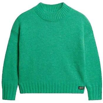 Superdry Jersey Pull Essential col roulé vert para mujer