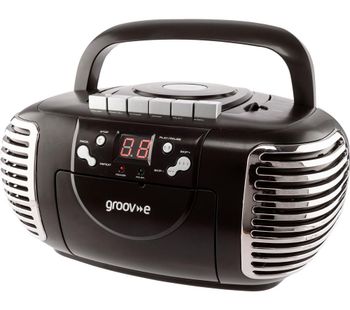 Retro GV-PS813 Boombox - Black, Black