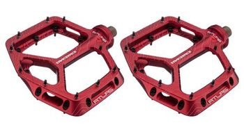 Pedales planos race face atlas rojo