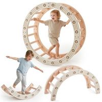 bujak y rueda de gimnasia 4 en 1 hypermotion para ninos juego montessori de equilibrio y motricidad