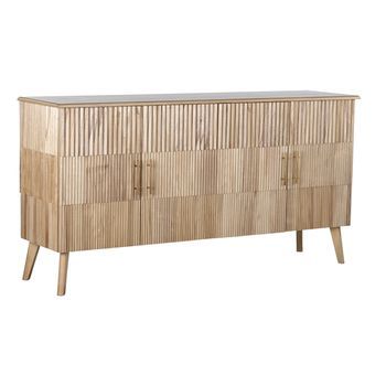 Buffet Paulownia Mdf 157x40x80 Marron Claro