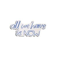 iluminacion led decorativa de plastico all we have is now azul 26x57x2 cm