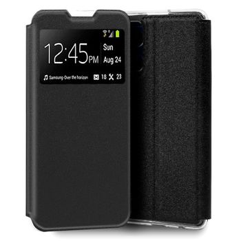 Cool Funda Flip Cover Liso Negra para Oppo Find X5 Lite