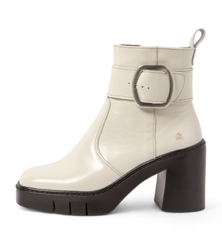 Art para mujer. 1197911ZZ003_020 Botines de piel 1979 beige (36), 8 a 10cm, Cremallera, Casual