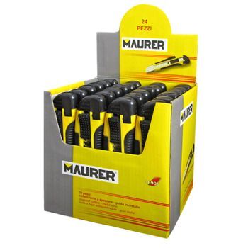Cutter Maurer 18 Mm Con 2 Hojas (expositor 24 Piezas) - Neoferr..