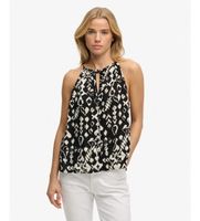 superdry para mujer w6012102a top de tirantes beach negro l casual viscosa sin mangas  tirantes