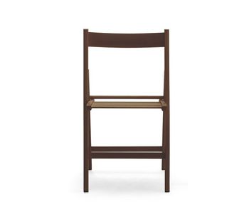 Silla plegable libro color nogal