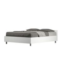 cama doble con almacenaje 140x190 fresno blanco nuamo