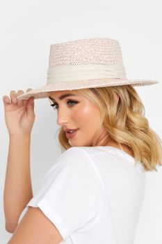 Sombrero Canotier Rosa