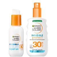 garnier ambre solaire invisible sun protection spf face  body bundle