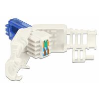 conector rj-45 delock 86417 cat6a uutp azul y blanco