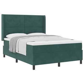 Cama Tapizada 203x163x128 Cm  - Verde