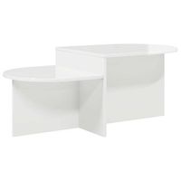 mesa de cafe - mesa de centro - mesa baja brillante 100 x 50 x 40 cm madera de ingenieria
