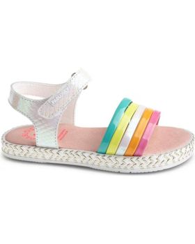 de PABLOSKY SANDALIA DE PIEL PLANA PARA NINA 437309 COLOR BLAN BLANCO