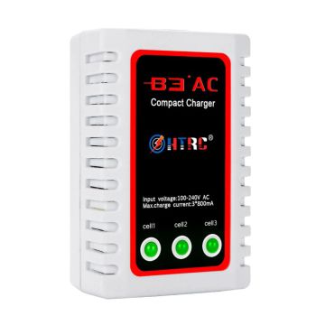 Cargador de balance HTRC B3AC 3 * 800mA RC Toy Charge para cargador de batería LiPo de 2-3S para juguetes