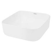lavabo ceramico cuadrado 390 x 390 x 140 mm blanco ecd germany