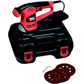 Negro Y Decker Lijadora Orbital Aleatoria 125mm 480w Black + Decker