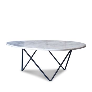 Mesa de centro de marmol blanco