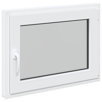Ventana De Sótano Oscilante Y Abatible Risor 80 X 50 Cm Vidaxl