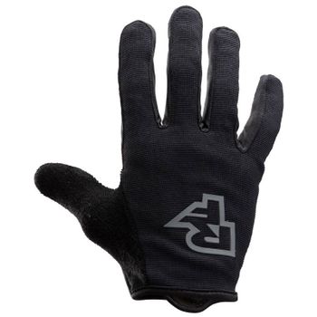 Race Face Trigger Long Finger MTB Gloves - XS - Black