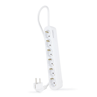 nanocable regleta de enchufes 6 tomas 14 m blanco