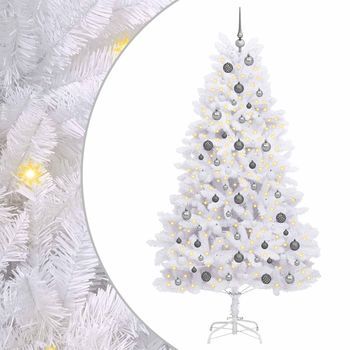 Árbol De Navidad Artificial 106 X 106 X 210 Cm Pvc Y Metal Vidaxl
