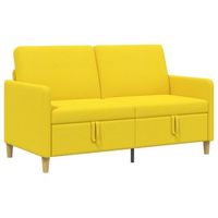 sofa con almacenamiento amarillo claro 152 x 78 x 87 cm vidaxl