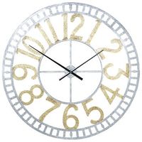 reloj pared hierro 98cm maneci llas de aluminio