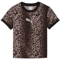 puma yellow camiseta ess graphics leo luxe para mujer