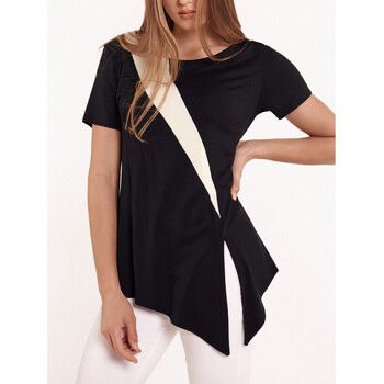 Lisca Blusa Top de manga corta Guaraja negro para mujer