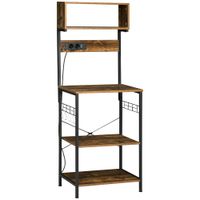 estanteria de cocina 60x42x153 cm marronrustico