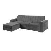 sofa rinconero columbus 166 gris funcion de descanso caja de ropa de cama 260x183x86cm