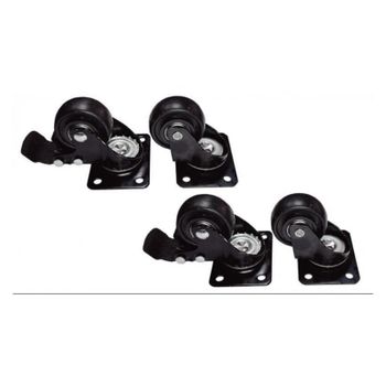 Kit 4 ruedas Phasak para rack de suelo con freno