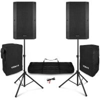 sistema pa vonyx vsa150s 1000w rms bluetooth usb soportes fundas
