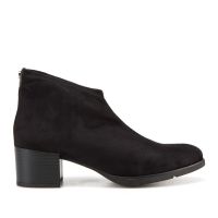 botin licra negro tacon medio