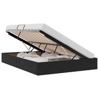 cama con almacenamiento negro 135 x 190 cm terciopelo vidaxl