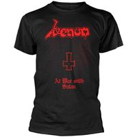 venom camiseta at war with satan para mujer