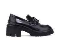 mocasines de piel cepillada con accesorio black