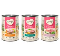 feringa classic meat menu 12 x 400 g - pack ahorro - pack mixto 1 - conejo y pavo aves salmon y pavo